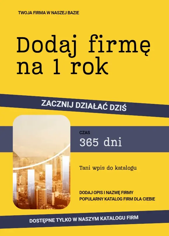 dodaj firmę 1 rok